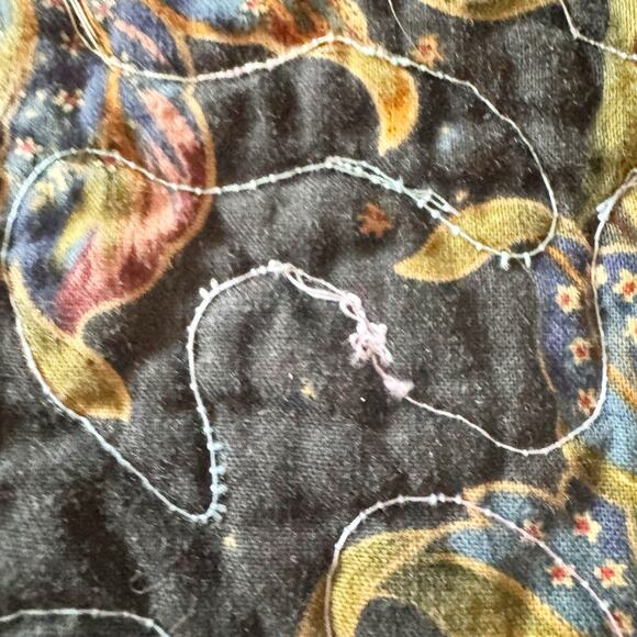 Handmade Snail Trail Quilt Multicolored 69”x77” - Picture 6 of 7